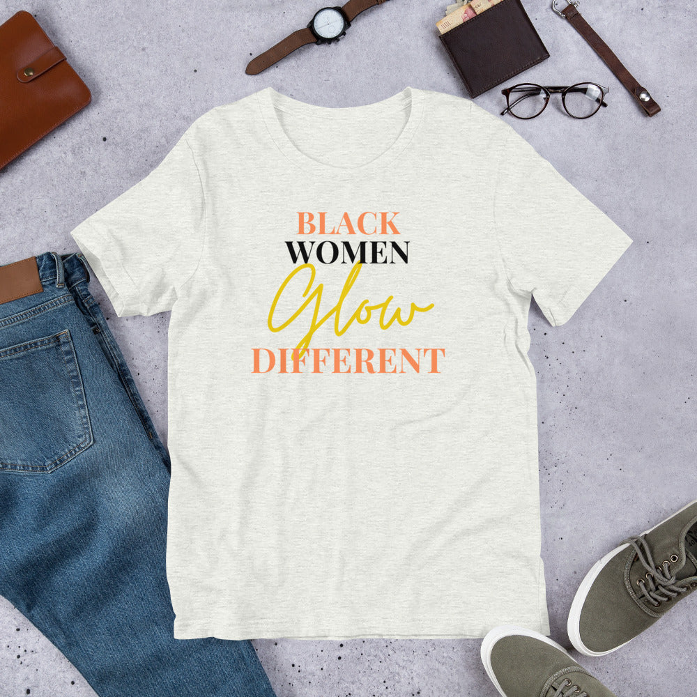 Black-Women-Glow-Different (coral and gold)