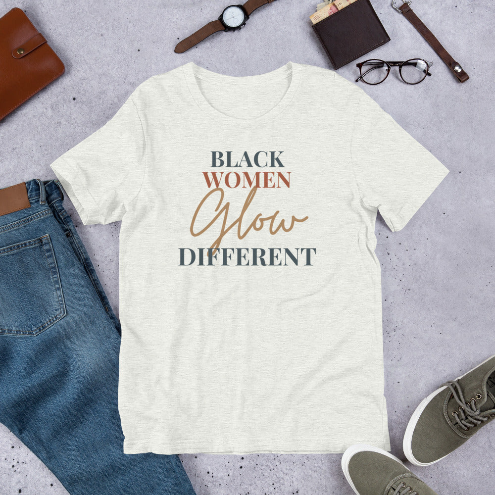 Black-Women-Glow-Different (red tan and blue)
