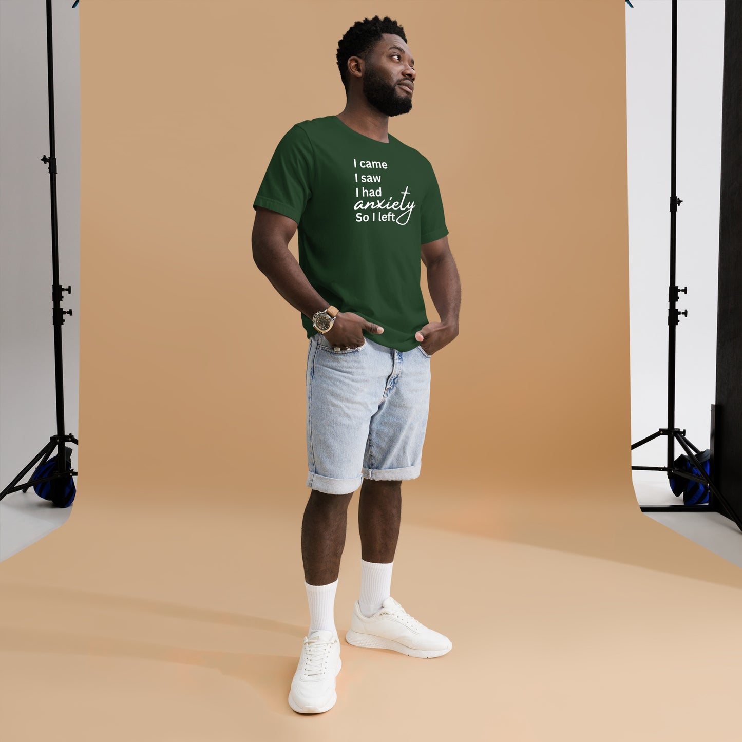 I came. I saw. I had anxiety so I left (White Print)
