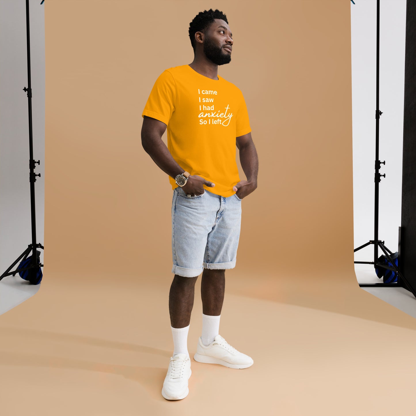 I came. I saw. I had anxiety so I left (White Print)