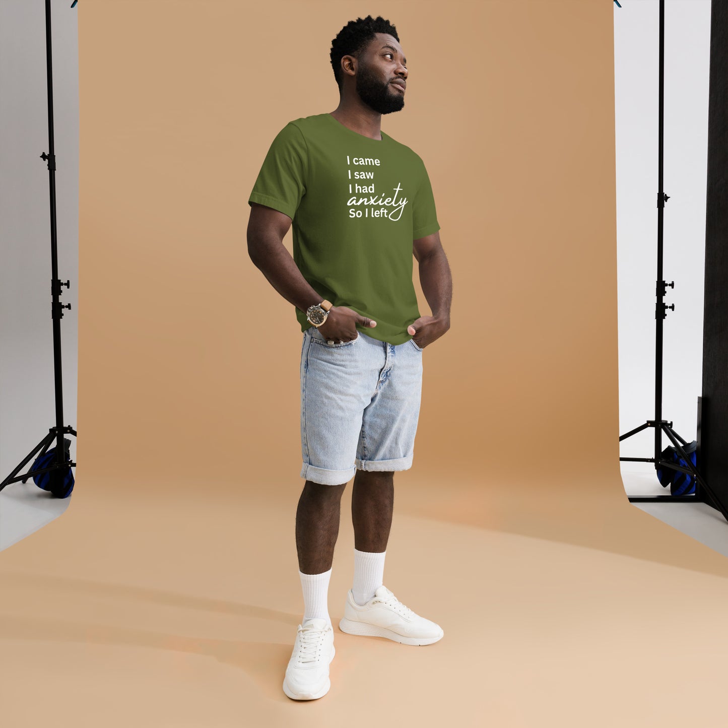 I came. I saw. I had anxiety so I left (White Print)
