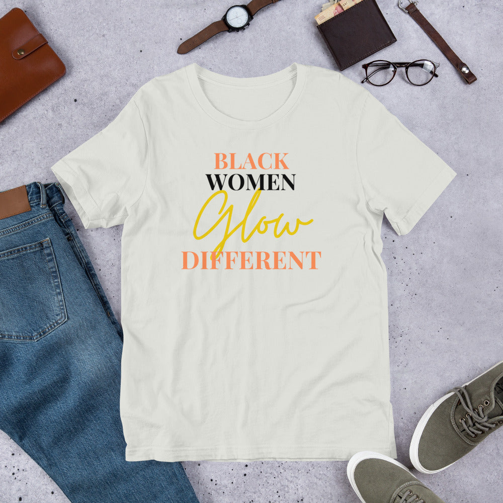 Black-Women-Glow-Different (coral and gold)