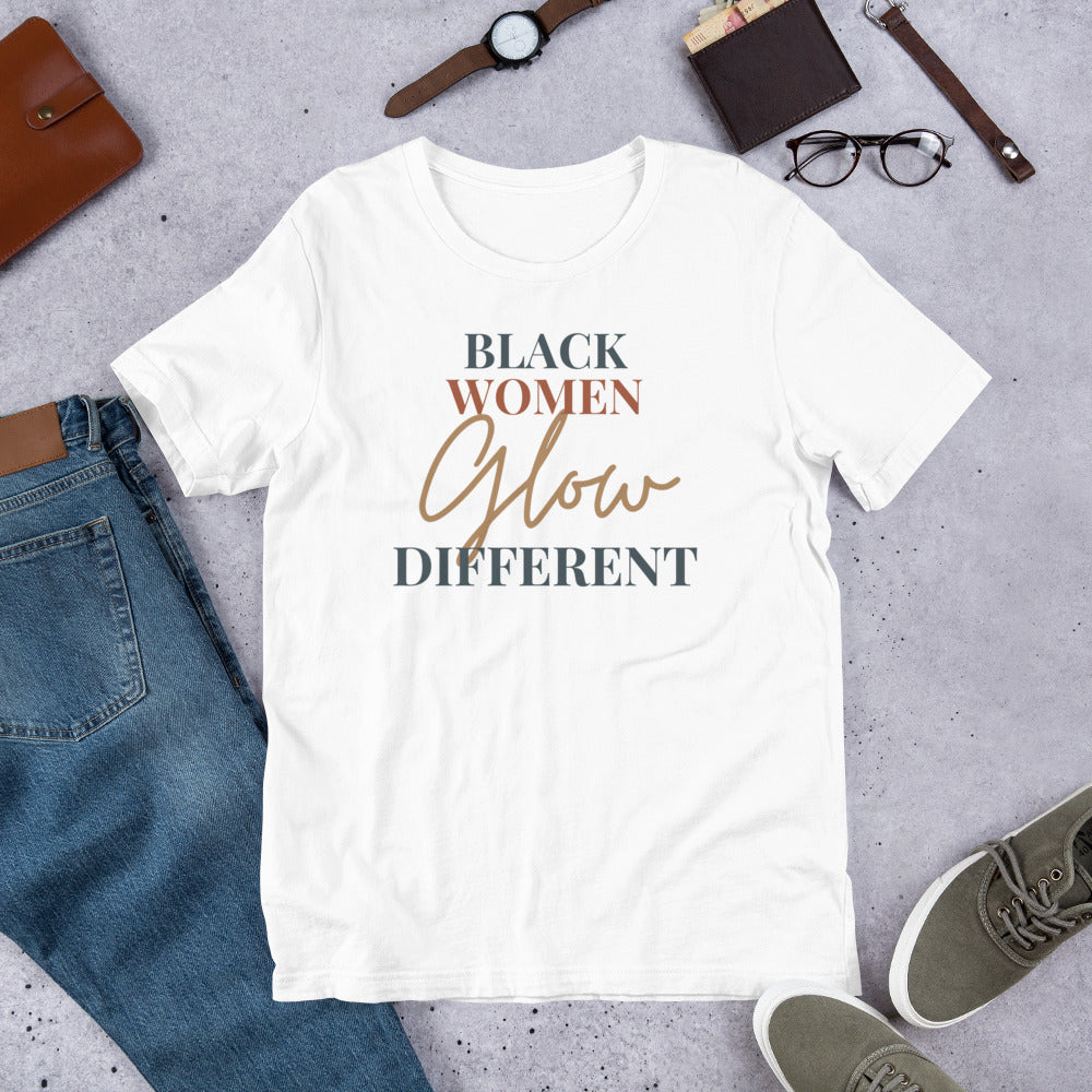 Black-Women-Glow-Different (red tan and blue)