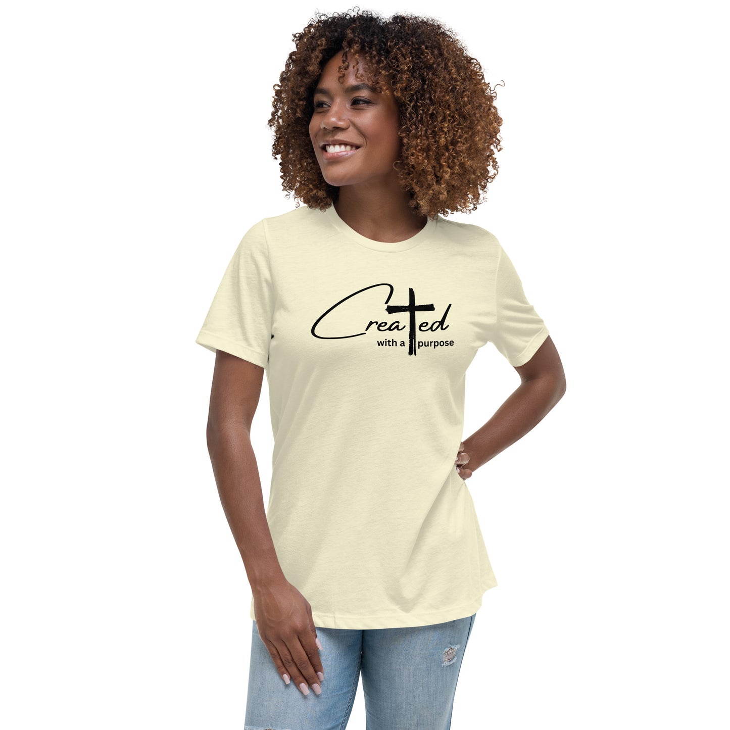 Created with a Purpose (black print)