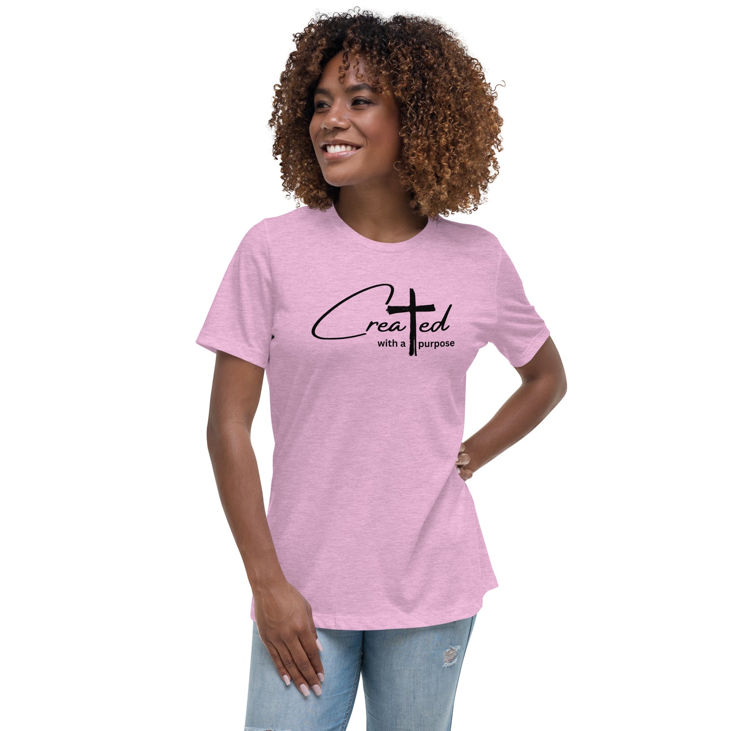 Created with a Purpose (black print)